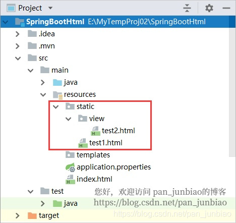 SpringBoot项目中如何访问HTML页面_java（springboot直接访问html）