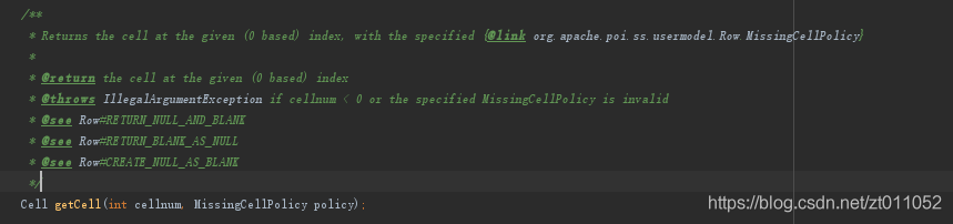 java poi 读取单元格null或者空字符串方式_java