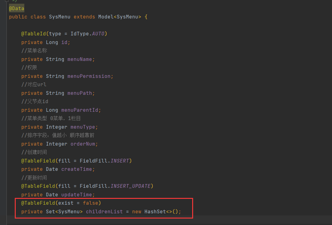 Spring Boot + Mybatis Plus实现树状菜单的方法_java